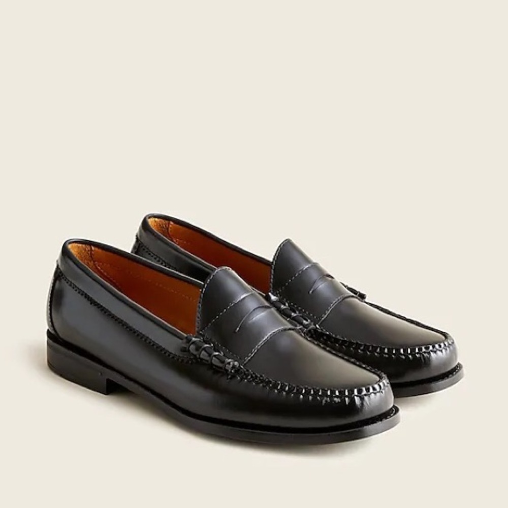 J crew Camden loafers leather black